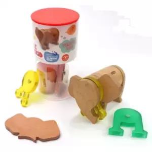 아기 원목장난감 코끼리 자석블록 상상력 유아놀이교구