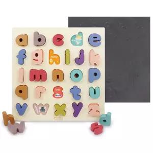 소문자 알파벳 퍼즐판 원목 자석 학습교구 효과적인 선물