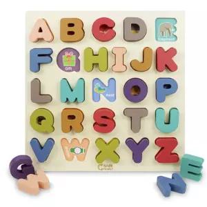 알파벳 대문자 퍼즐 소프트컬러 원목교구 영어공부 선물