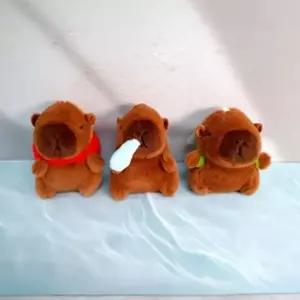 키링 카피바라 딸기모자 열쇠고리 키홀더 콧물 거북이 백팩 가방고리 인형