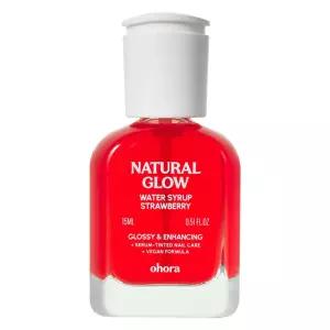 오호라 내추럴 글로우 워터시럽 네일 강화제 스트로베리 15ml 1개
