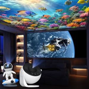 야간 조명 갤럭시 호환 프로젝터 별이 빛나는 하늘 천문관 램프 6팩프로젝터는 포함되지 않음