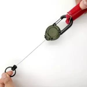 핀온 릴 와이어 키링 등산 키홀더 늘어나는 캠핑 다목적