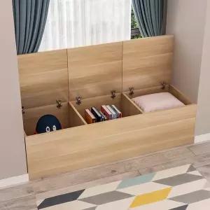 창틀 좌석 플립탑 수납장 침실 보관 캐비닛 옷장