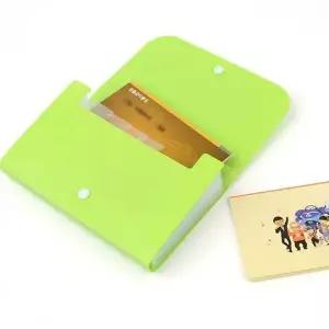 은행용 카드지갑 파우치 통장 수납 케이스 금융서류 정리 가방