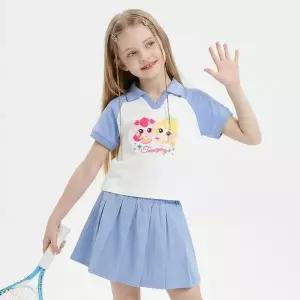 [아트박스]/프리미에팜 캐치티니핑 5부 카라티 플리츠 스커트 세트_블루