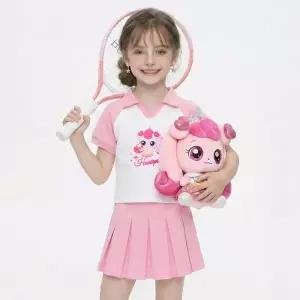 [아트박스]/프리미에팜 캐치티니핑 5부 카라티 플리츠 스커트 세트_핑크