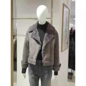 [에꼴드파리] 인조 스웨이드 무스탕 재킷 80ZRB3ZLJDM80Z (P003742657)