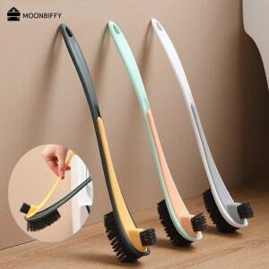 일회용변기솔세트 Escobilla Wc Ecoco 손잡이 화장실 브러시 틈새 있는 작은 브러시 벽걸이형 데드 앵글 없음 바닥 청소 욕실 액세서리