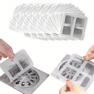 일회용변기솔세트 10pcs 일회용 헤어 스토퍼 포수 메쉬 샤워 드레인 커버 바닥 싱크 스트레이너 필터 헤어 스토퍼 욕실 주방