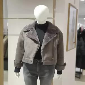 [에꼴드파리][에꼴드파리] 인조 스웨이드 무스탕 재킷 80ZRB3ZLJDM80Z (P003742657)