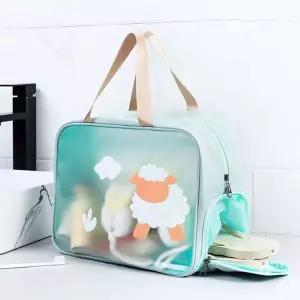 은창)큐티 KBT180C0 PVC 샌들 보관 비치백 숄더백 에코백 가방 비치백 여름 휴가 비치 운동