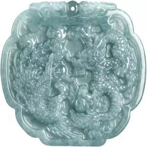 아민키나 블루 워터 옥자 드래곤 앤 피닉스 목걸이 브랜드 커플 펜던트 목걸이는 영원하고 우아한 행복의