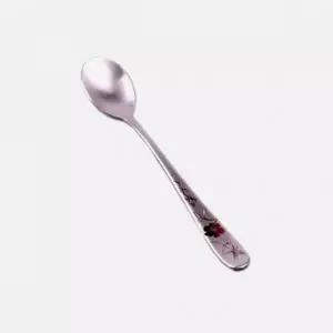 스테인리스 컬러 플라워 홍차용 티스푼 투명포장