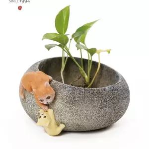 대형 멧돌화분 수반 장식 식물 수경식물 돌수반 원형