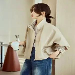 캐주얼 봄 여성용 칼라 재킷 코트 점퍼 상의 OP1