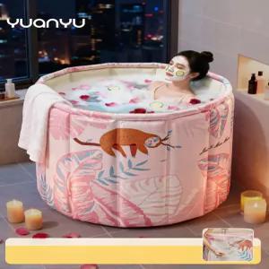 목욕탕 접이식 욕조 그라데이션 대형 휴식 스파