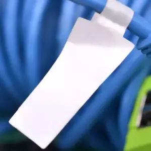 [에이치플러스몰]화이트 라벨 스티커 1매 전선 케이블