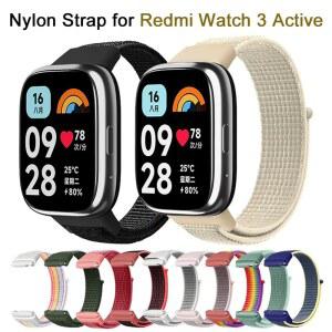 Redmi Watch 3 액티브 스트랩 액세서리 나일론 루프 스마트 시계 벨트 스포츠 손목 팔찌 통기성 교체 밴드