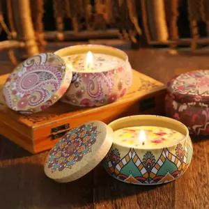 캔들 귀여운 예쁜캔들용기 부케꽃 센스있는결혼선물 본드넘버나인 수제비누 트리 비누 애플 소이 수지 세트