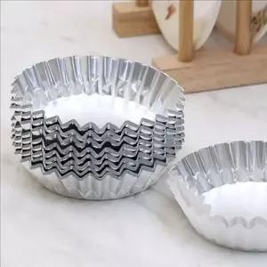 일회용 베이킹 컵 은박 머핀 컵 알루미늄 타르트 케이크 미니