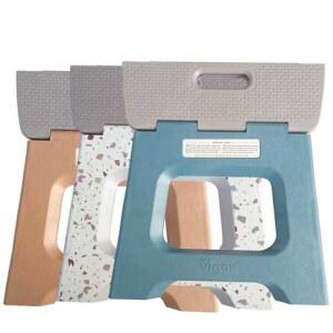 비가 접이식 스툴 세차 옐로우 사다리 23cm 퍼플/높이23 Vigar 높이 체어 휴대용