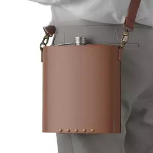 티타늄 힙 플라스크 술병 야외용 백패킹 양주 와인