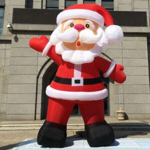 벽타는 산타 벽산타 풍선 장 송풍기X 호텔 초록자루산타 담장 트리 성탄절 벽타고