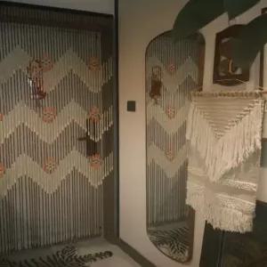 나무발 베란다 커튼발 인테리어 테라스 문발 창발 가림막 발코니 갈대발 꽃 가리개 폭