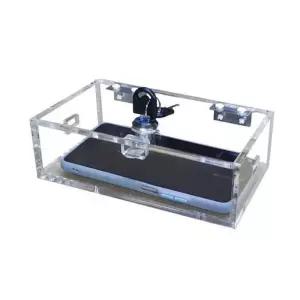 스마트폰 휴대폰 자물쇠 잠금상자 아크릴 투명 보관함 금욕 케이스