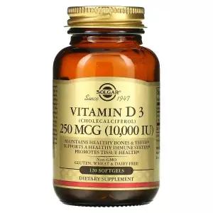 솔가 비타민 Vitamin D3 250mcg 10000IU 120 소프트젤 Cholecalciferol