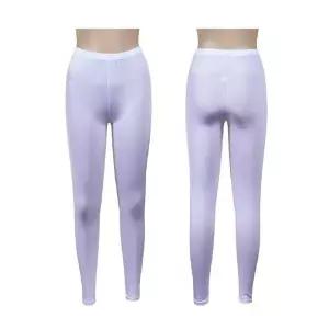 인견스판 쿨 흡습속건 9부 레깅스 - 화이트 요가바지