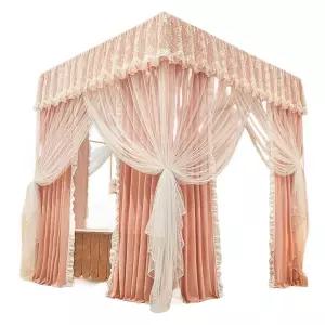 암막 무설치 침대 침대커튼 사각텐트