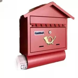 전원주택 야외 우편함 편지 철제 빈티지 벽걸이 방수 펜션 정원 대형 북유럽 레트로