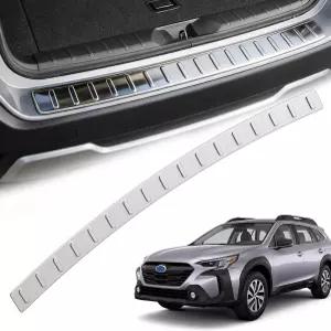 YLSCOO 스테인리스 스틸 리어 범퍼 프로텍터 가드는 2021-2025 아웃백 트렁크 외부 도어 실 커버 액세서리