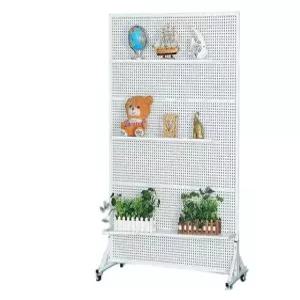 철제 타공 파티션 이동식 스탠드 화이트 철재파티션 사무실 타공판 인테리어