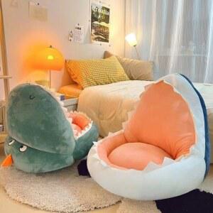 등받이방석 상어 캐릭터 귀여운 선물용 블루샤크 01 쿠션 5550