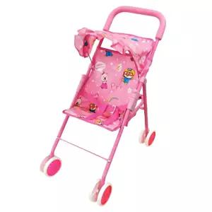 애착인형 놀이 접이식 핑크 장난감유모차 실내완구 걷기연습 걸음마보조기 유아보행