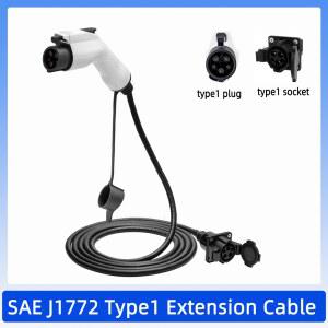 가정용전기차충전기 SAE J1772 Type1 32A 7KW 충전 연장 EV 케이블 코드 전기 자동차 커넥터