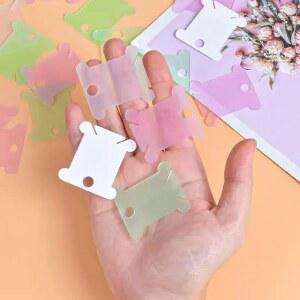 자수실 정리함 100개 십자수 바느질 프로젝트용 공예 플라스틱 보빈