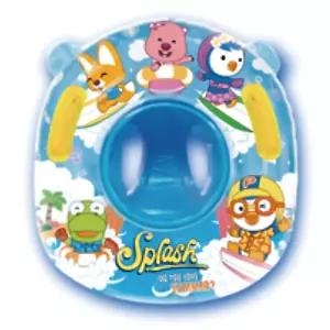 민감피부 아기 내부인쇄형 양손잡이 뽀로로 보행기튜브 탈부착 유아물놀이 다리홀 가정수영 보관간편