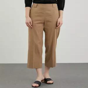 [올리비아로렌]허리 밴딩 와이드 팬츠__VOCDL4M4341