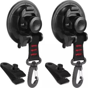 헤비 듀티 흡입 컵 후크 업그레이드된 자동차 캠핑용 타이다운 방수포 액세서리 점성 실리콘 강력 파워