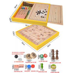 데블스플랜 체스 장기 놀이 30cm 알까기 세트 보드게임 오목 4합1 3합1