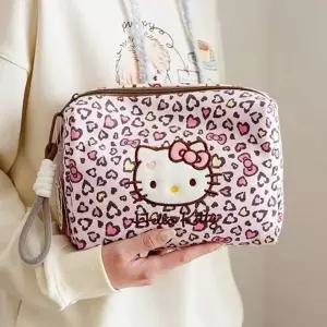 [셀러에이드]BS 헬로키티 호피 PU 파우치