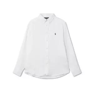 폴로 칠드런 남아 8-18세 리넨 셔츠 화이트 FB854584