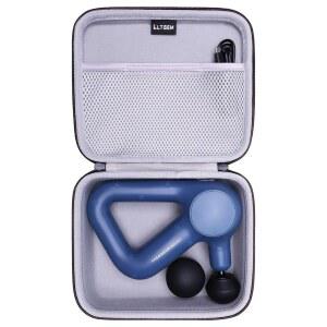 테라건 릴리프 핸드헬드 타악기 마사지 건/목/등/다리/어깨 건과 호환되는 LTGEM 케이스 - 여행용 보호 휴대용 보관 가방, 블랙 그레이 전용