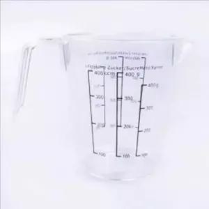 플라스틱 계량 컵 400ml 손잡이 베이킹 계량 컵 다목적 가정용