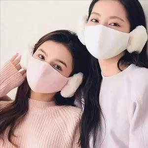 2in1 마스크 귀마개 방한용 방한 마스크 귀마개 일체형 겨울 여성