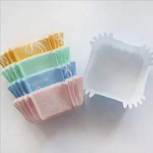 종이 베이킹 컵 사각 일회용 베이킹 컵 머핀 케이크 소모품